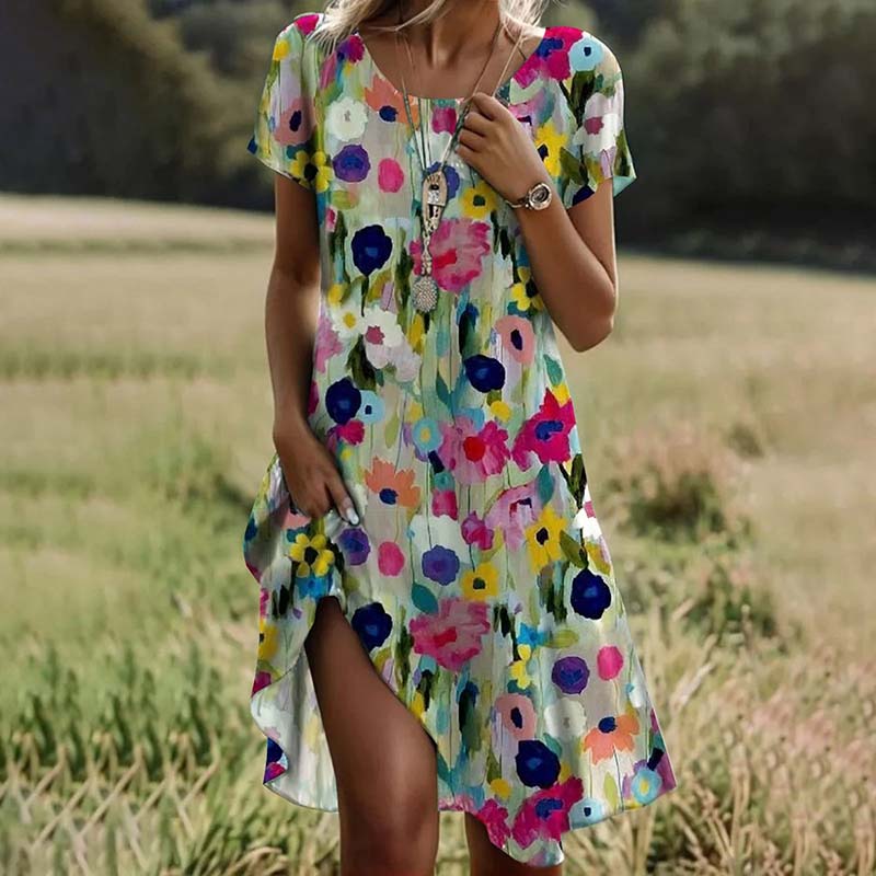 Eloise - Colourful Floral Dress