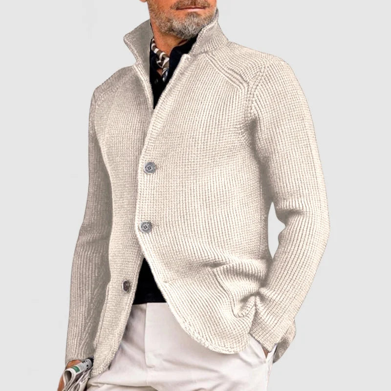 Marzio - Refined Cardigan with Button Fastening