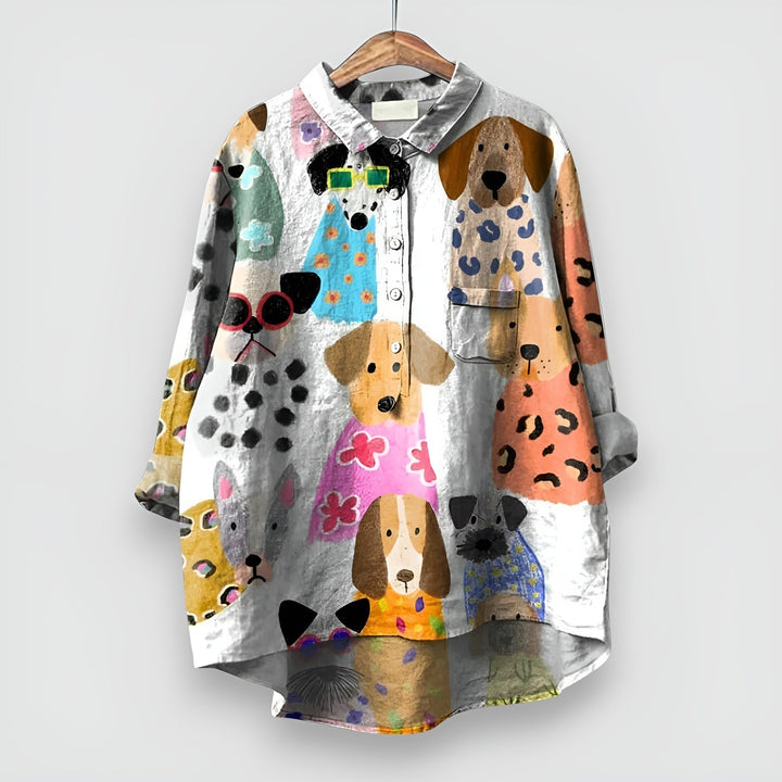 CAMILLA | Elegant Women's Shirt with Artistic Print