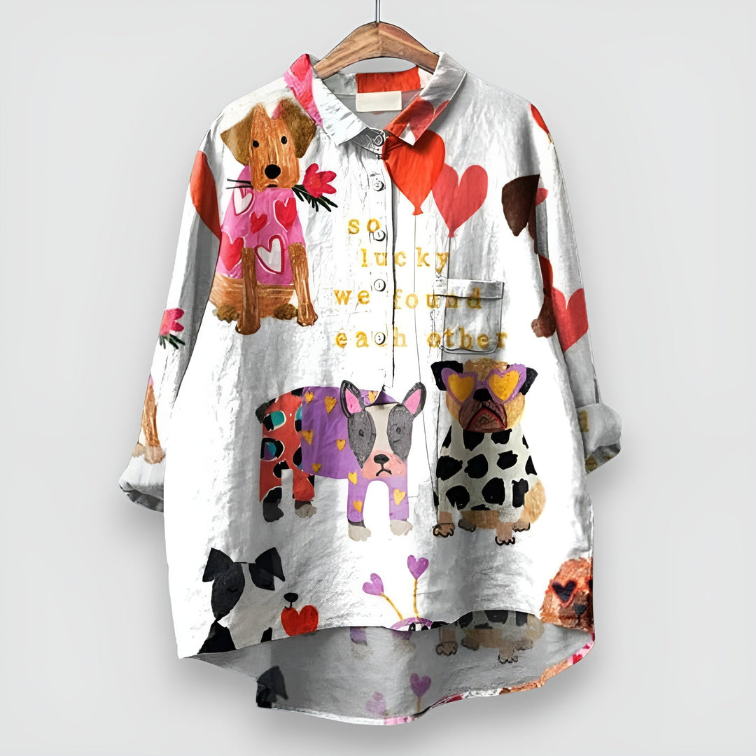 CAMILLA | Elegant Women's Shirt with Artistic Print