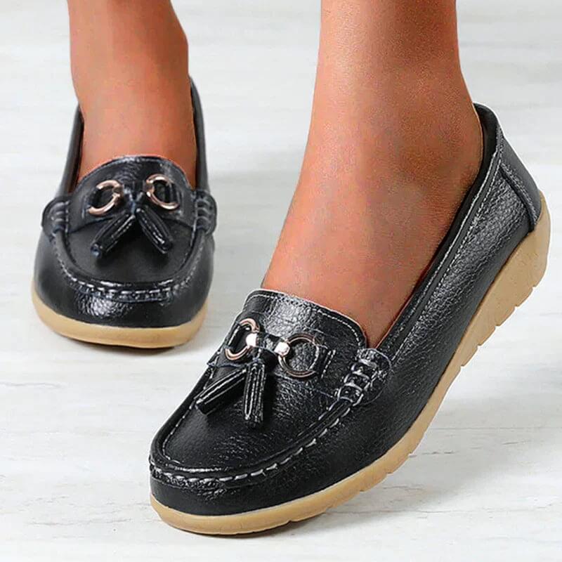 Chantal -  Leather moccasins