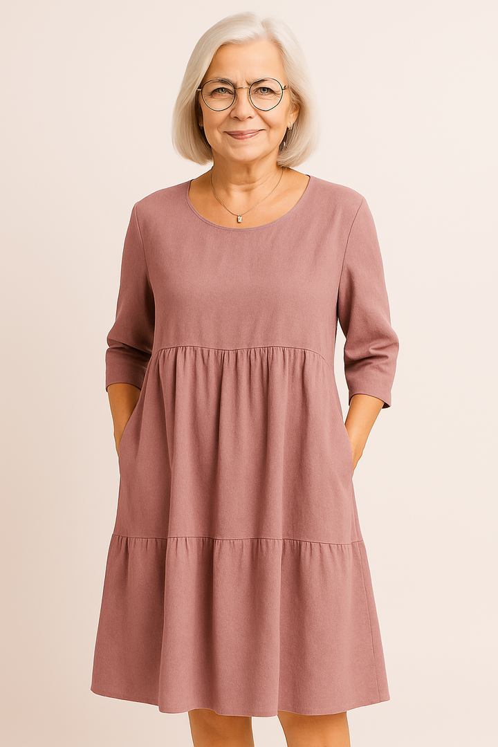 Ivy - Midi Dress with Half Sleeves