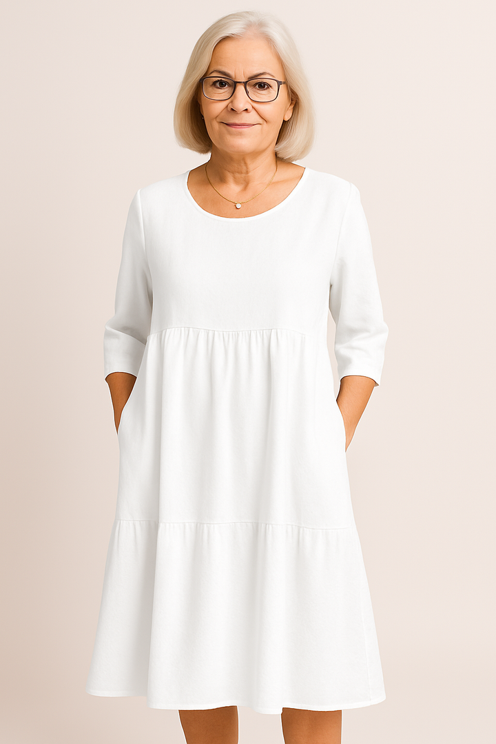 Ivy - Midi Dress with Half Sleeves