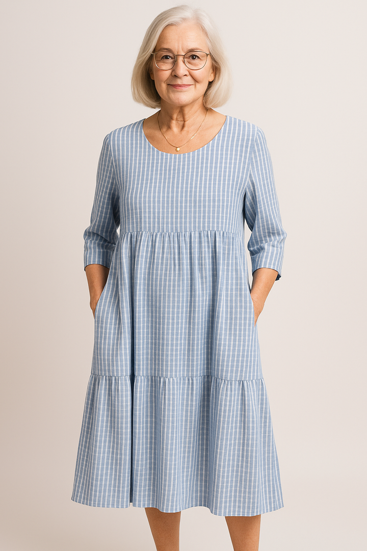 Ivy - Midi Dress with Half Sleeves