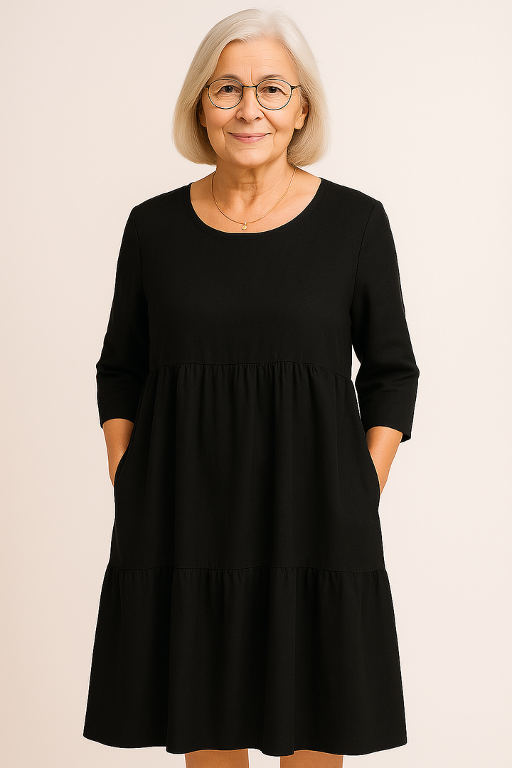 Ivy - Midi Dress with Half Sleeves