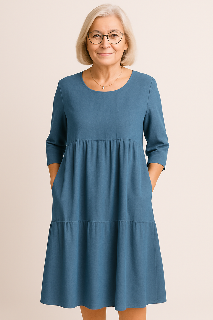 Ivy - Midi Dress with Half Sleeves