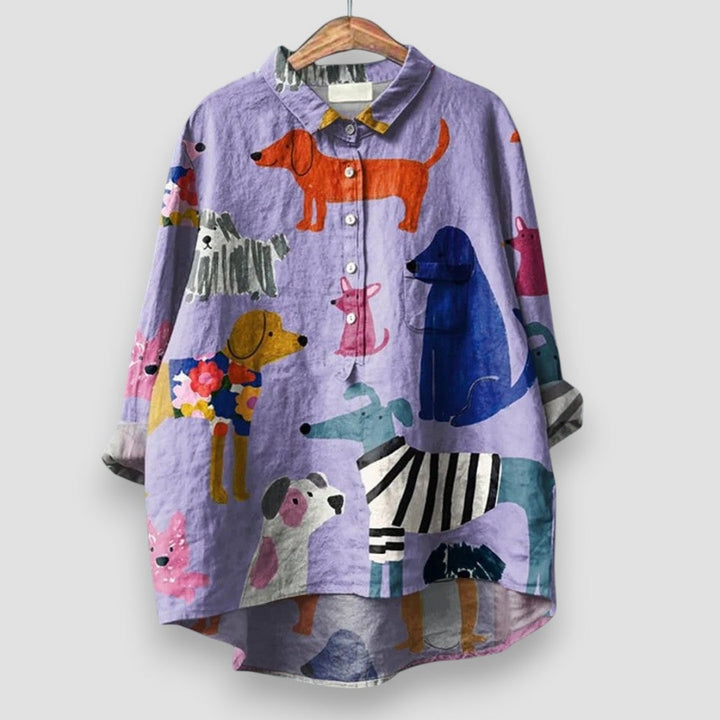 CAMILLA | Elegant Women's Shirt with Artistic Print
