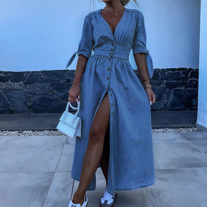 Millie - Maxi Denim Dress