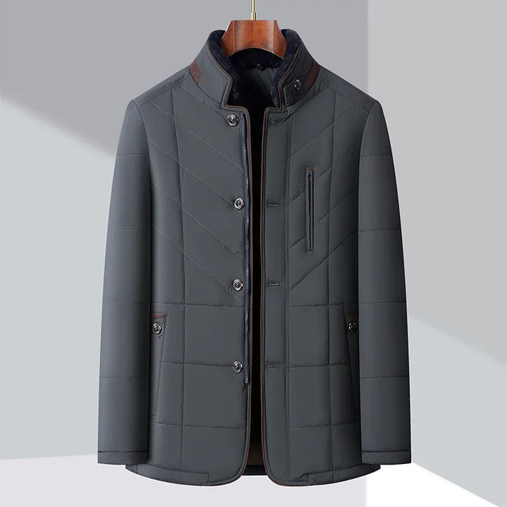 Bolomon - Windproof Padded Men's Parka With Wool Collar