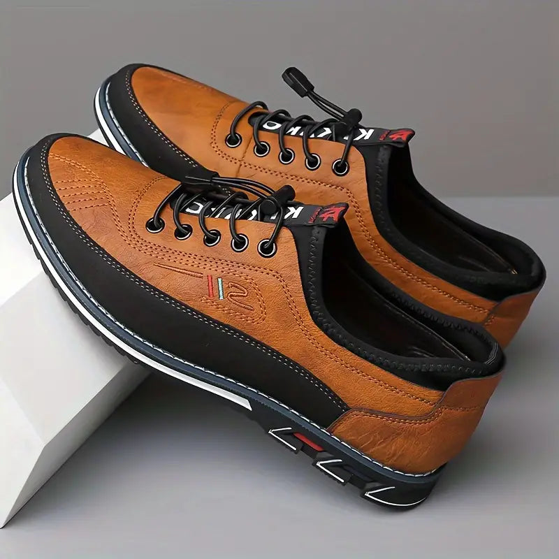 Jake - Ergonomic Leather Shoes with Adjustable Lace