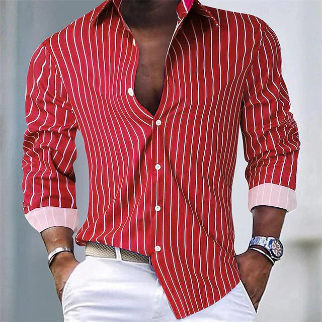 Jason - Classic Striped Men's Shirt