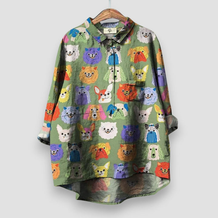 CAMILLA | Elegant Women's Shirt with Artistic Print