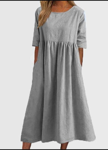 Millie - Midi Dress with Half Sleeves