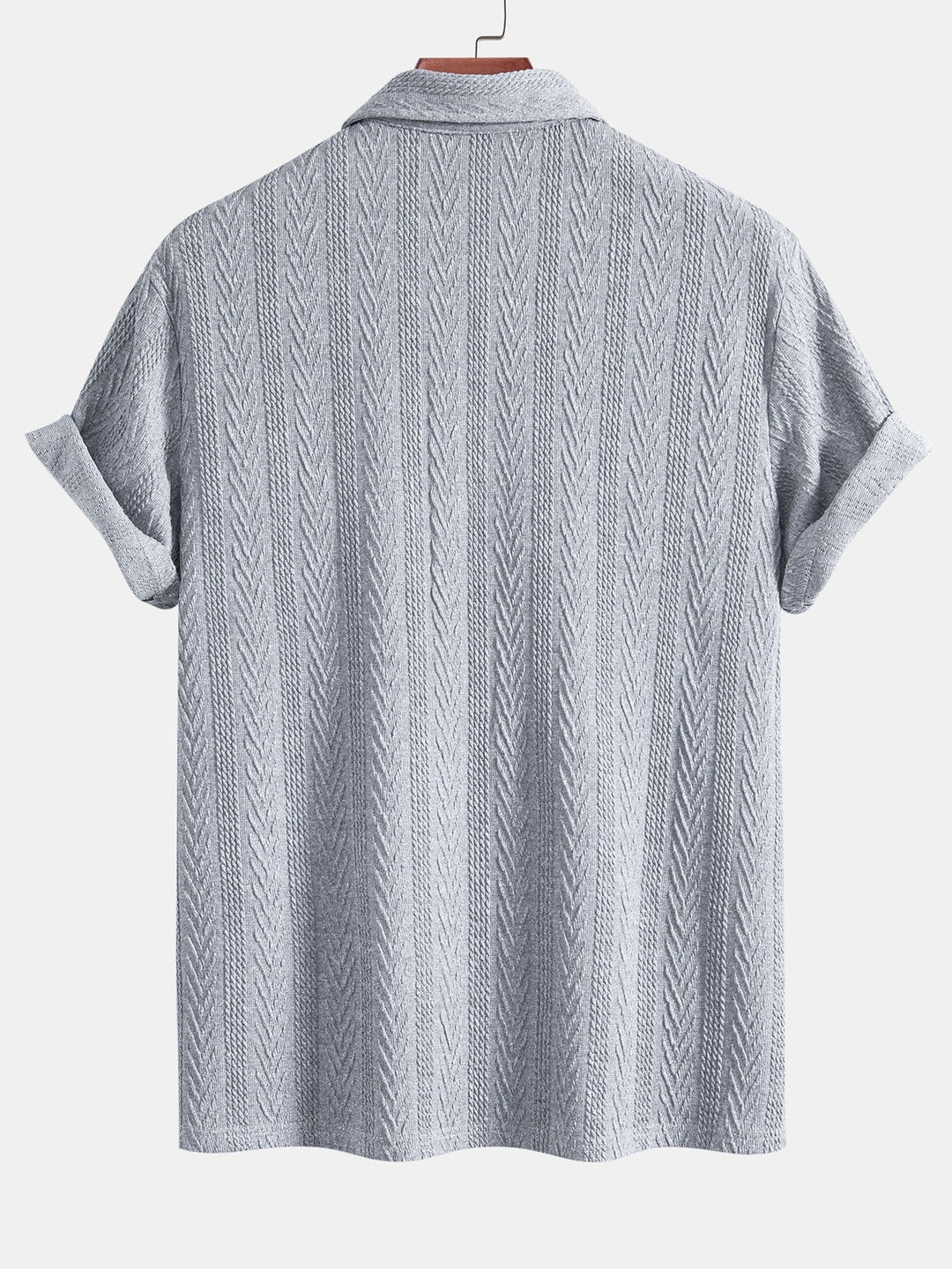 Rico- Knitted Geometric Jacquard Polo