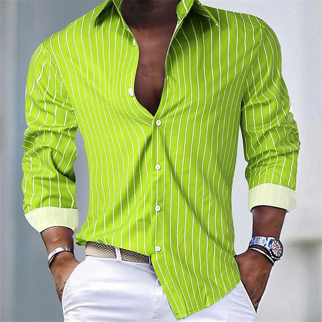 Jason - Classic Striped Men's Shirt